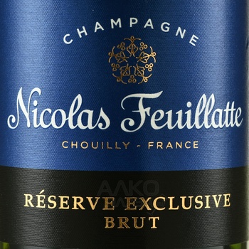 Nicolas Feuillatte Brut Reserve Exclusive - шампанское Николя Фейатт Брют Резерв Эксклюзив 2016 год 0.2 л белое брют