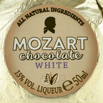 Mozart White Chocolate Liqueur - ликер Моцарт Уайт Чоколейт 0.05 л