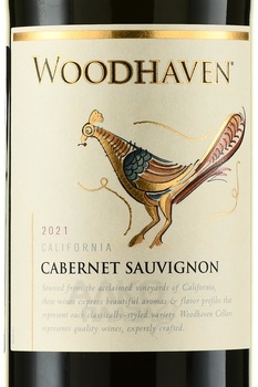 Woodhaven Cabernet Sauvignon - вино Вудхэвен Каберне Совиньон 2021 год 0.75 л красное полусухое