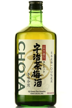 Choya Uji Green-Tea Umeshu - ликер Чоя Удзи Грин-Ти Умэсю 0.72 л