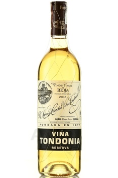 Rioja Vina Tondonia Reserva - вино Винья Тондония Резерва ДОКа Риоха 0.75 л белое сухое