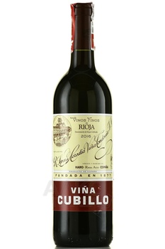 Vina Cubillo Crianza Rioja DOCa - вино Винья Кубийо Крианса Риоха ДОКа 2016 год 0.75 л красное сухое