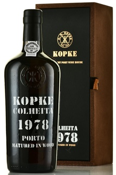 Kopke Colheita 1978 Wooden Box - портвейн Копке Колейта 1978 0.75 л в д/у