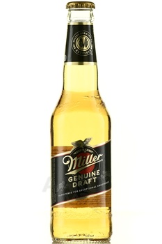 Miller Genuine Draft - пиво Миллер Дженюин Драфт 0.33 л светлое фильтрованное