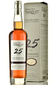 Bas-Armagnac Domaine Tariquet Folle Blanche 25 ans - арманьяк Баз-Арманьяк. Домэн Тарике Фоль Бланш 25 лет 0.7 л в п/у