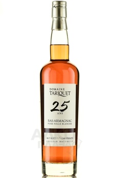 Bas-Armagnac Domaine Tariquet Folle Blanche 25 ans - арманьяк Баз-Арманьяк. Домэн Тарике Фоль Бланш 25 лет 0.7 л в п/у