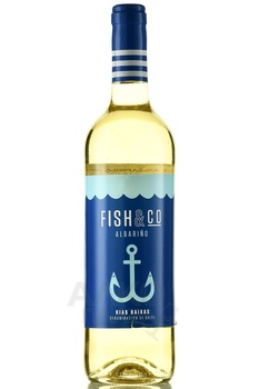 Fish and Co Albarino Rias Baixas - вино Фиш&Ко Альбариньо Риас Байшас 2023 год 0.75 л белое сухое