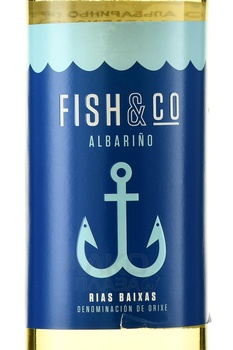 Fish and Co Albarino Rias Baixas - вино Фиш&Ко Альбариньо Риас Байшас 2023 год 0.75 л белое сухое