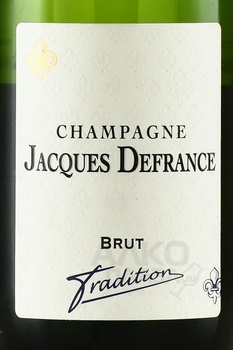 Champagne Jacques Defrance Tradition - шампанское Жак Дефранс Традисьон 2021 год 0.375 л белое брют