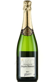 Champagne Jacques Defrance Tradition - шампанское Жак Дефранс Традисьон 2021 год 0.75 л белое брют