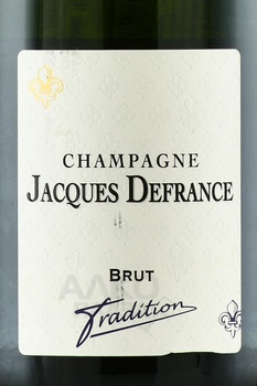 Champagne Jacques Defrance Tradition - шампанское Жак Дефранс Традисьон 2021 год 0.75 л белое брют