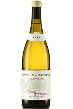 Domaine des Malandes Chablis Grand Cru Les Clos - вино Шабли Гран Крю Ле Кло Домэн де Маланд 2022 год 0.75 л белое сухое