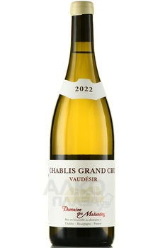 Domaine des Malandes Chablis Grand Cru Vaudesir - вино Шабли Гран Крю Водезир Домэн де Маланд 2022 год 0.75 л белое сухое