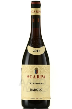 Scarpa Barolo Tettimorra - вино Бароло Теттиморра 2015 год 0.75 л красное сухое