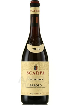 Scarpa Tettimorra Barolo - вино Бароло Теттиморра 2013 год 0.75 л красное сухое