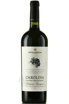 Santa Carolina Barrica Selection Gran Reserva - вино Санта Каролина Баррика Каберне Совиньон Гран Резерва 0.75 л красное сухое