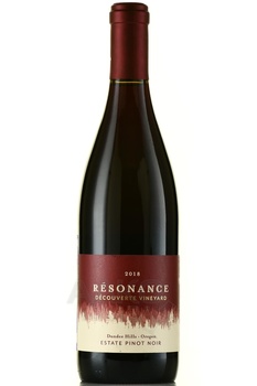 Resonance Decouverte Vineyard Pinot Noir - вино Резонанс Декуверт Виньярд Пино Нуар 2018 год 0.75 л красное сухое