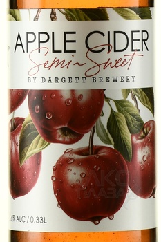 Dargett Apple Cider - сидр Даргетт Эппл Сидр 0.33 л полусладкий