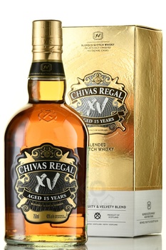 Whisky Chivas Regal 15 years old Gift Box - виски Чивас Ригал 15 лет 0.7 л в п/у