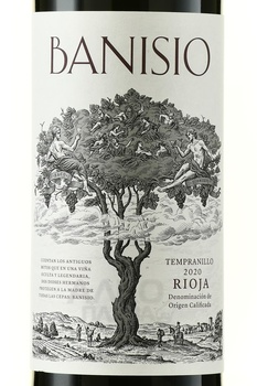 Banisio Tempranillo - вино Банисио Темпранильо 2020 год 0.75 л красное сухое