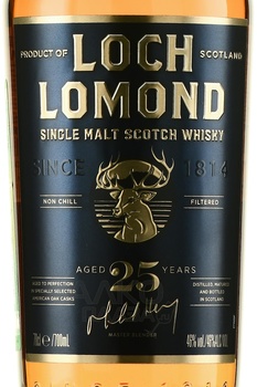 Loch Lomond Single Malt 25 Years Old - виски Лох Ломонд Сингл Молт 25 лет 0.7 л в п/у