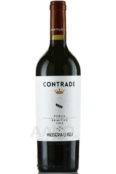 Contrade Primitivo IGT - вино Контраде Примитиво ИГТ 2023 год 0.75 л красное сухое