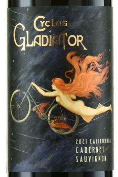 Cycles Gladiator Cabernet Sauvignon - вино Сайклс Гладиатор Каберне Совиньон 2021 год 0.75 л красное сухое