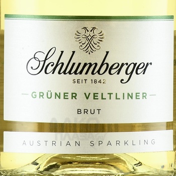 Schlumberger Gruner Veltliner Brut - игристое вино Шлюмбергер Грюнер Вельтлинер Брют 0.75 л