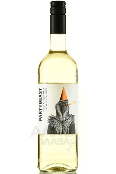 Partybeast Pinot Grigio - вино Партибист Пино Гриджио 0.75 л белое сухое