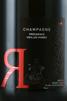 Champagne R&L Legras Presidence Vieilles Vines Blanc de Blancs - шампанское Шампань РЛ Легра Президанс Вьей Винь Блан де Блан 2013 год 0.75 л белое брют