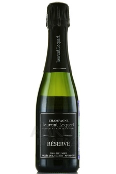 Champagne Laurent Lequart Reserve - шампанское Шампань Лоран Лекар Резерв 2020 год 0.375 л белое брют