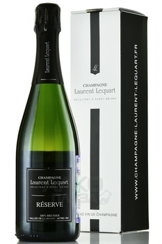 Champagne Laurent Lequart Reserve - шампанское Шампань Лоран Лекар Резерв 2020 год 0.75 л белое брют в п/у