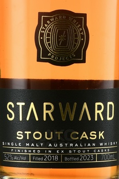 Starward Stout - виски солодовый Старвард Стаут 0.7 л в п/у