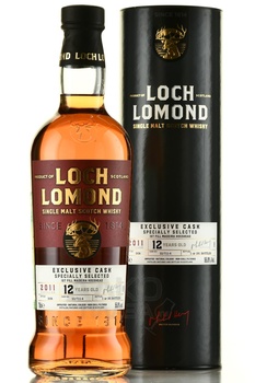 Loch Lomond Exclusive Cask Specially Selected 12 years old - виски Лох Ломонд Эксклюзив Каск Спешиали Селектед 12 лет 0.7 л в тубе