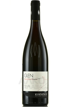 Glen Pinot Nero Riserva Alto Adige DOC - вино Глен Пино Неро Ризерва Альто Адидже ДОК 2019 год 0.75 л красное сухое