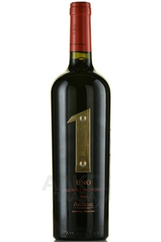 Uno Cabernet Sauvignon Mendoza Antigal - вино 1 Каберне Совиньон 2015 год 0.75 л красное сухое