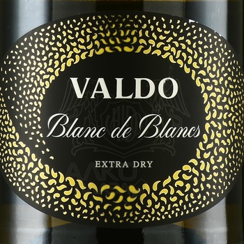 Valdo Oro Blanc de Blancs Extra Dry - вино игристое Вальдо Оро Блан де Блан Экстра Драй 2021 год 0.75 л белое сухое в п/у