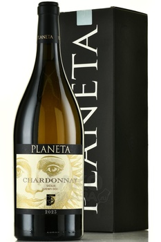 Planeta Chardonnay Sicilia Menfi DOC - вино Планета Шардоне ДОК 2023 год 1.5 л белое сухое в п/у