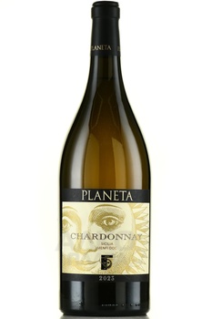 Planeta Chardonnay Sicilia Menfi DOC - вино Планета Шардоне ДОК 2023 год 1.5 л белое сухое в п/у