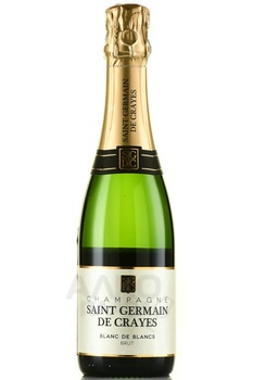 Champagne Saint Germain de Crayes Blanc de Blancs - шампанское Шампань Сен Жермен де Крэ Блан де Блан 2019 год 0.375 л белое брют