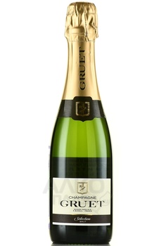 Champagne Gruet Selection - шампанское Шампань Грюэ Селексьон 2019 год 0.375 л белое брют