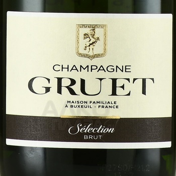 Champagne Gruet Selection - шампанское Шампань Грюэ Селексьон 2019 год 0.375 л белое брют