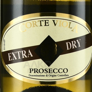 Corte Viola Prosecco DOC - вино игристое Просекко Корте Виола ДОК 2021 год 0.2 л белое брют