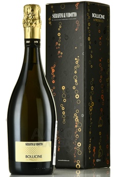 Serafini & Vidotto Bollicine di Prosecco gift box - вино игристое Серафини и Видотто Болличине ди Просекко 0.75 л п/у