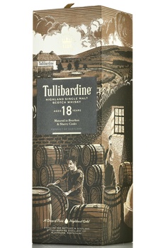 Tullibardine 18 Year Old Single Malt Scotch Whisky - виски односолодовый Сингл Молт Туллибардин 18-летний 0.7 л в п/у