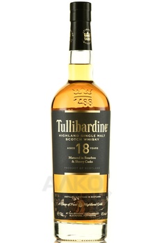 Tullibardine 18 Year Old Single Malt Scotch Whisky - виски односолодовый Сингл Молт Туллибардин 18-летний 0.7 л в п/у