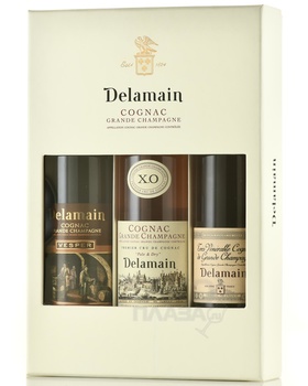 Delamain Vesper, Pale & Dry, Tres Venerable Set - коньяк Делямэн Веспер, Пэйл энд Драй, Тре Венерабль набор из 3 бутылок 0.2 л