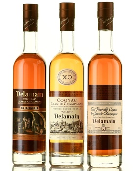 Delamain Vesper, Pale & Dry, Tres Venerable Set - коньяк Делямэн Веспер, Пэйл энд Драй, Тре Венерабль набор из 3 бутылок 0.2 л