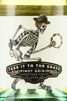 Take it to the Grave, Pinot Grigio - вино Тейк ит ту зэ Грейв Пино Гриджио 2022 год 0.75 л белое сухое