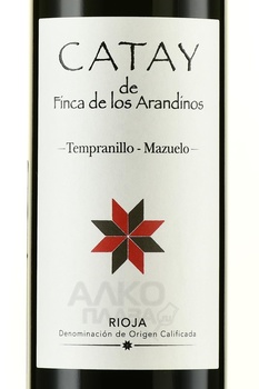 Finca de los Arandinos Catay Tempranillo Mazuelo - вино Финка де Лос Арандинос Катай Темпранильо-Масуэло 0.75 л красное сухое